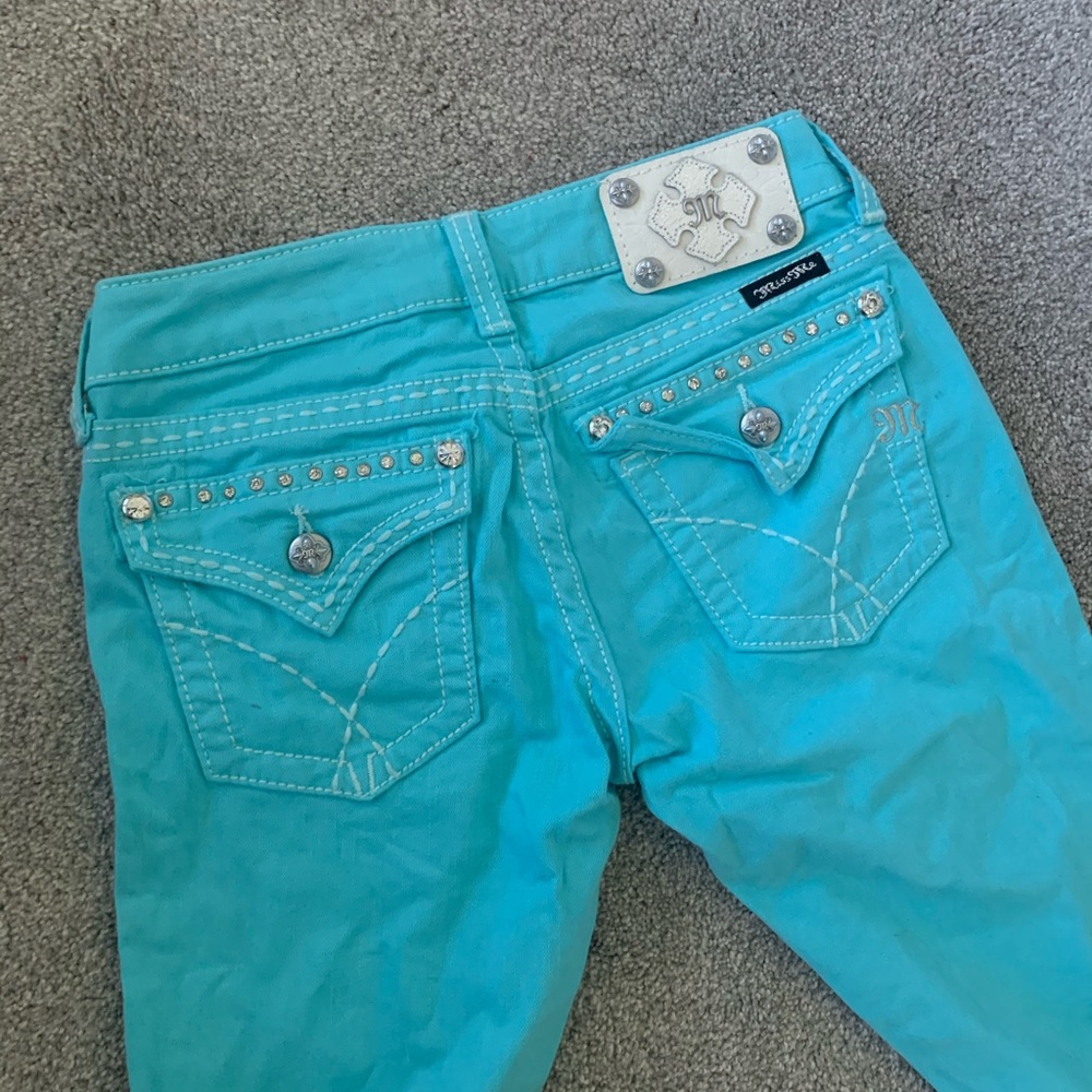 Miss Me jeans aqua color